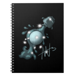 Cosmic Aquarius Uranus Zodiac Notebook