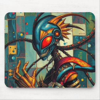 Cosmic Avenger Cheesy Grin Mouse Pad