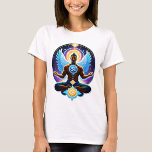 Cosmic Awakening: Eagle Guardian of Om T-Shirt
