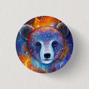 Cosmic Bear 1 Inch Round Button