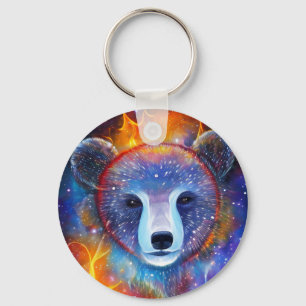 Cosmic Bear Keychain