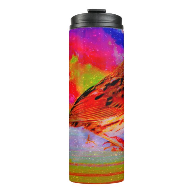 Cosmic Bird Dreamscape Art Print" Thermal Tumbler (Front)