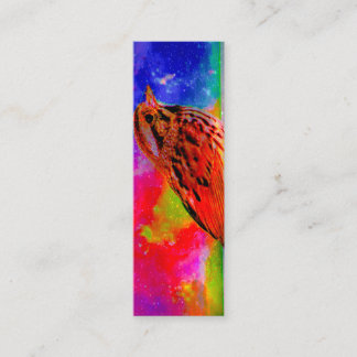 Cosmic Bird Dreamscape Bookmark  Mini Business Card