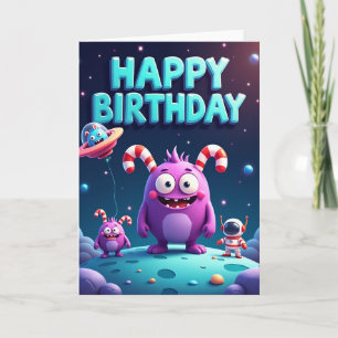 Cosmic Birthday Celebration Card
