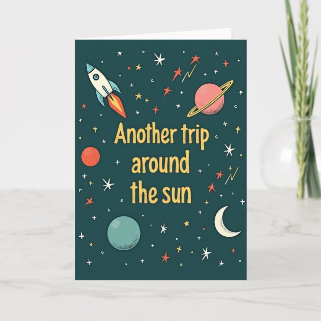 Cosmic Birthday Journey Card (Front)