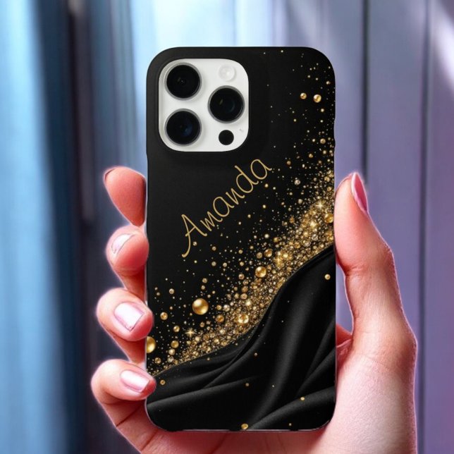 cosmic black glitter shell Case-Mate iPhone case (Creator Uploaded)