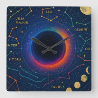 Cosmic Black Hole & Constellations Art - Celestial