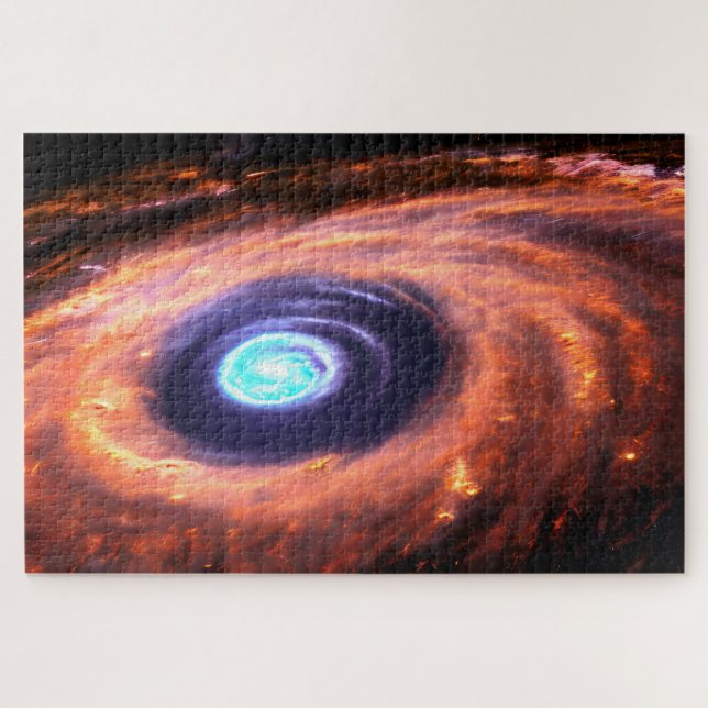 Cosmic blackhole spinning in outerspace landscape jigsaw puzzle (Horizontal)