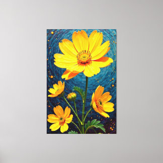 Cosmic Bloom Canvas Print
