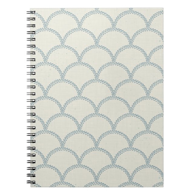Cosmic Bloom Scallops Notebook (Front)