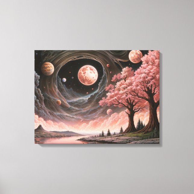 Cosmic Blossom Canvas Print (Front)