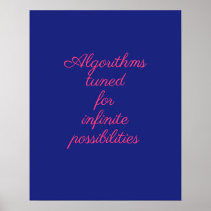 Cosmic Blue Pink Quantum Decor