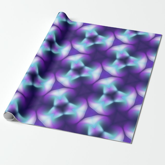 Cosmic Blue Wrapping Paper (Unrolled)
