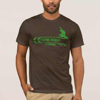 Cosmic bongo Retro snowboarding T-shirt