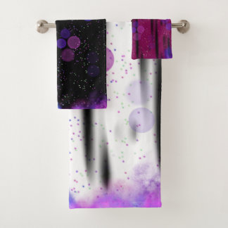 Cosmic Bubble Flow Bath Towel Set