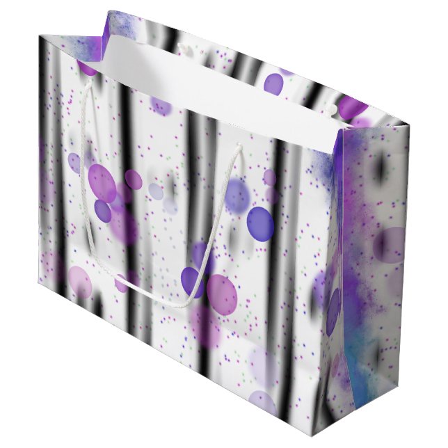 Cosmic Bubble Flow Large Gift Bag (Front Angled)