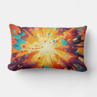 Cosmic Burst Abstract Splatter Art