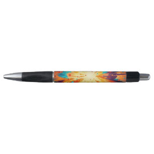 Cosmic Burst Abstract Splatter Art Pen