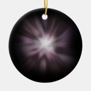 Cosmic Burst Artwork Ceramic Ornament
