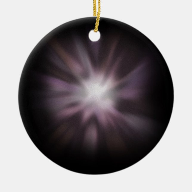 Cosmic Burst Artwork Ceramic Ornament (Front)