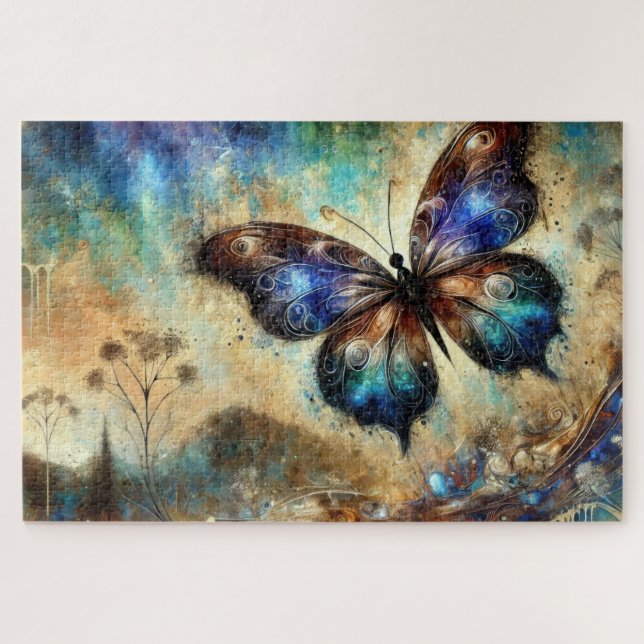 Cosmic Butterfly Fantasy Artwork Jigsaw Puzzle (Horizontal)