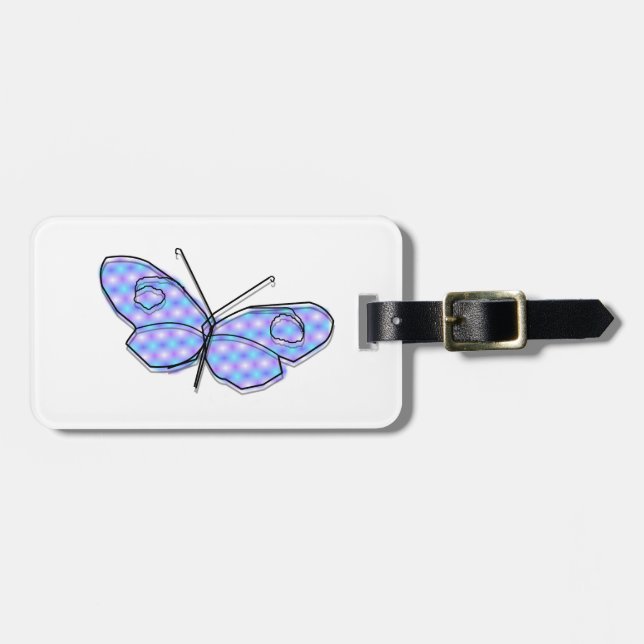 Cosmic Butterfly Luggage Tag (Front Horizontal)