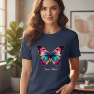 Cosmic Butterfly T-Shirt Tri-Blend Shirt