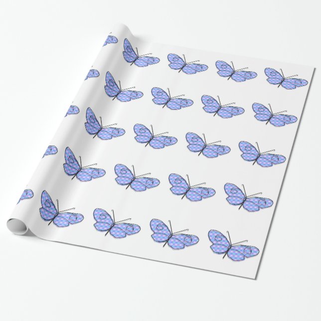 Cosmic Butterfly Wrapping Paper (Unrolled)