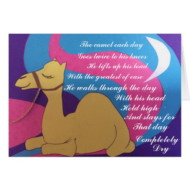Cosmic camel poem (Front Horizontal)