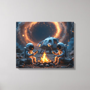 Cosmic Campfire Canvas Print