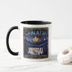 Cosmic Canada Nature Celestial Art Mug