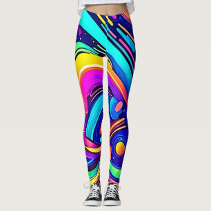Cosmic Canvas: A Universe of Colour Leggings