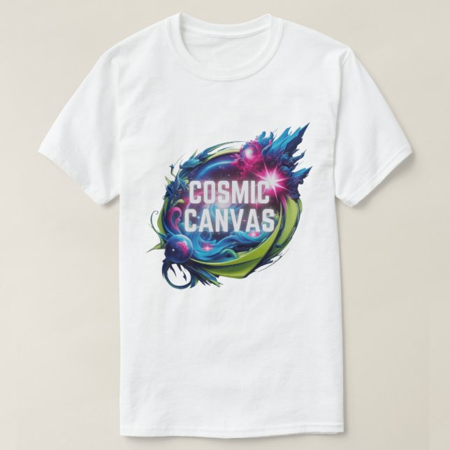 Cosmic Canvas - Paint your dreams T-Shirt (Design Front)