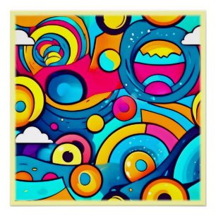 Cosmic Carnival Art Poster