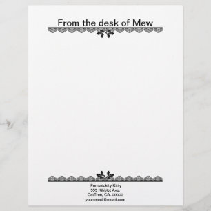 Cosmic Cat Acorn Letterhead