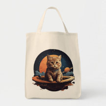 Cosmic Cat Adventure : Saturn Theme Sac fourre-tou