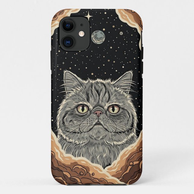 Cosmic Cat Case-Mate iPhone Case (Back)