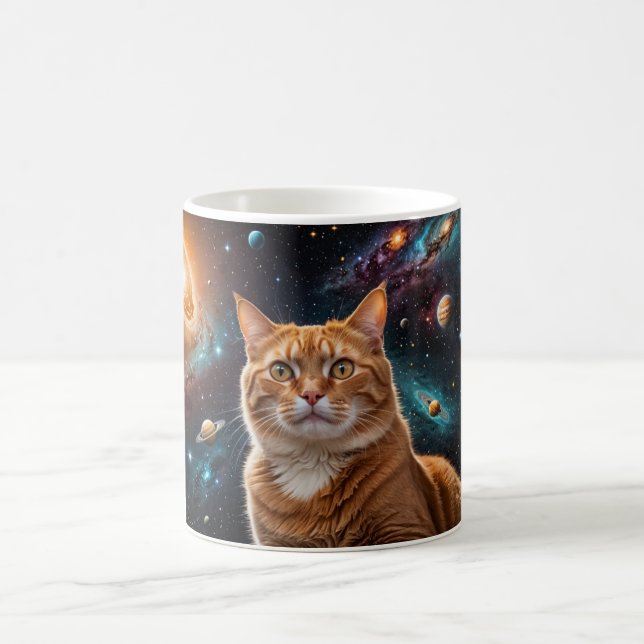 Cosmic Cat Coffee Mug (Center)