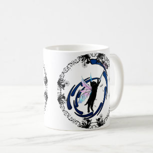 Cosmic Cat Dandelion Coffee Mug