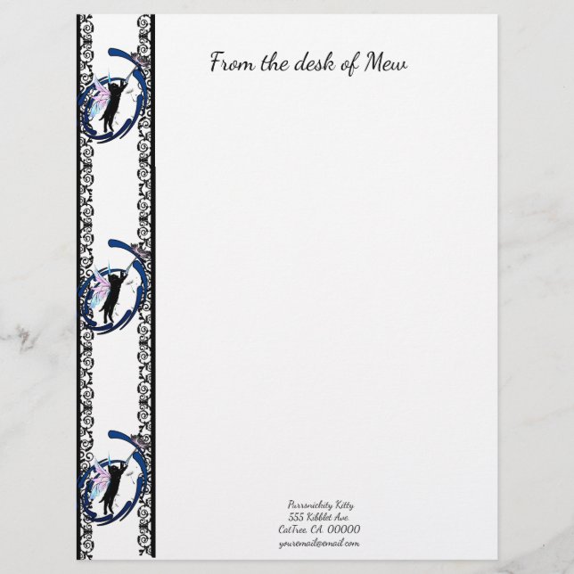 Cosmic Cat Dandelion Letterhead (Front)