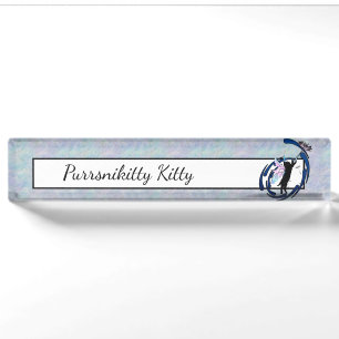 Cosmic Cat Dandelion Nameplate