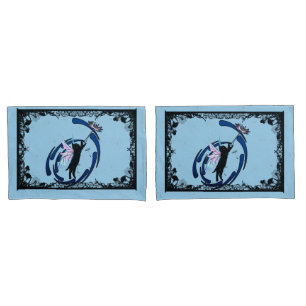Cosmic Cat Dandelion Pillowcase
