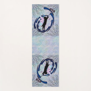 Cosmic Cat Dandelion Yoga Mat