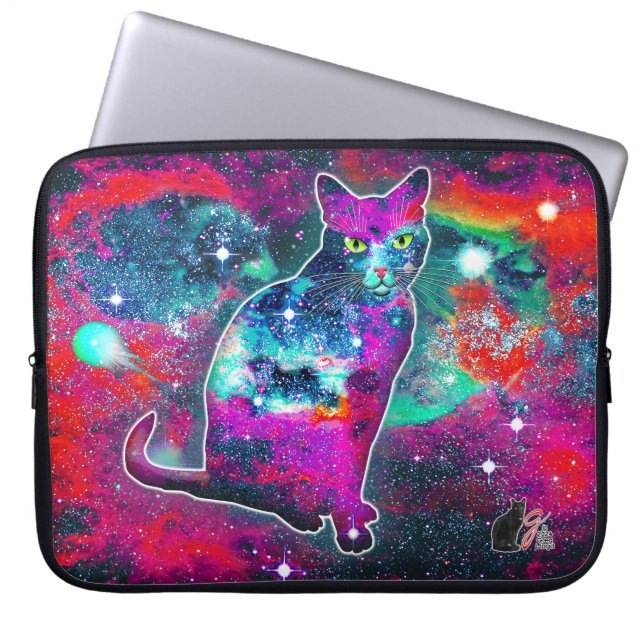 Cosmic Cat Delta Electronics Bag (Front)