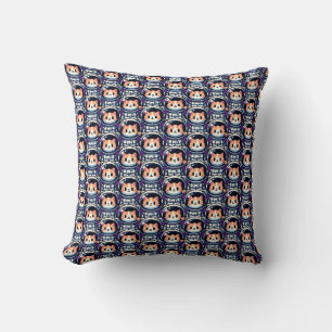 Cosmic Cat Explorer Throw Pillow