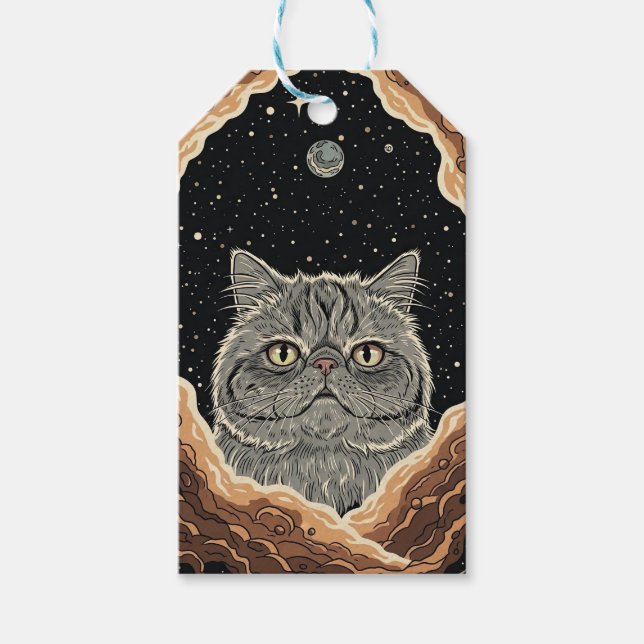 Cosmic Cat Gift Tags (Front)
