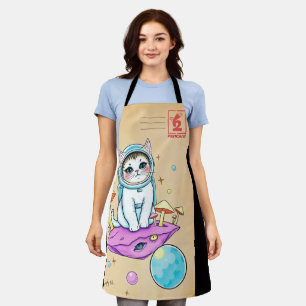 Cosmic Cat Kitchen Trip Apron