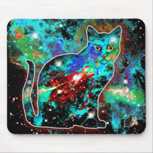 Cosmic Cat Lambda Mouse Pad