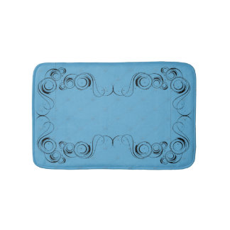 Cosmic Cat Moon and Stars Bath Mat