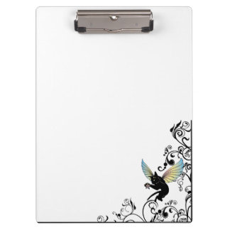 Cosmic Cat Moon and Stars Clipboard